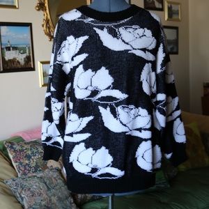Vintage floral sweater